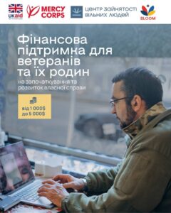 Грантова підтримка для ветеранів та родин захисників на розвиток мікробізнесу