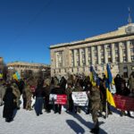«Вимагаємо відповідальності»: у Черкасах ветерани протестували через події на Корсунщині (ВІДЕО)