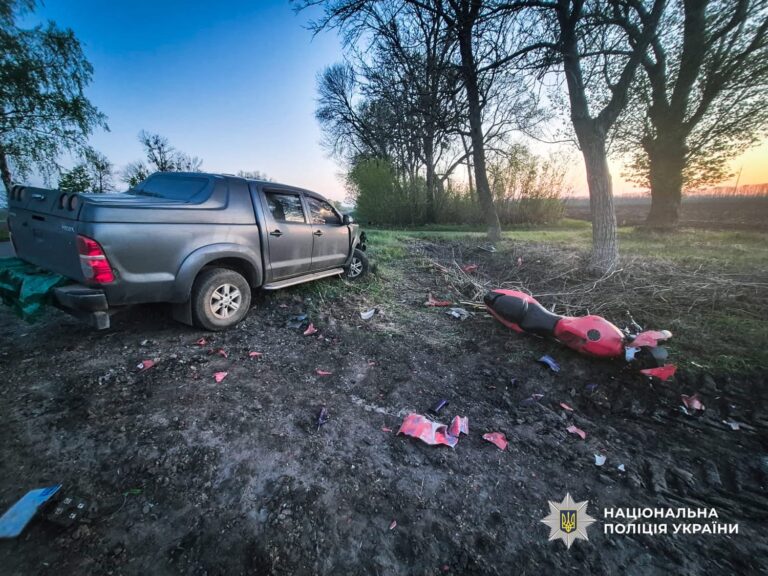 Смертельний обгін: на Черкащині мотоцикліст загинув у ДТП на трасі Н-16