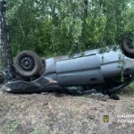 П’яна поїздка закінчилась перекиданням авто: на Черкащині легковик вилетів з дороги й врізався в дерево