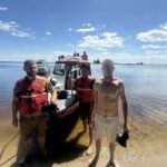 Матрац віднесло течією: на Черкащині рятувальники врятували чоловіка за 400 метрів від берега