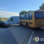 Потрійна ДТП на Черкащині: автобус протаранив два Volkswagen, справу передали до суду