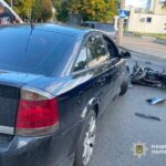 У Черкасах зіткнулися Opel та мотоцикл: водія двоколісного госпіталізували