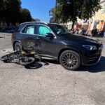 У Звенигородці зіткнулися Mercedes та мотоцикл: 20-річного водія госпіталізували