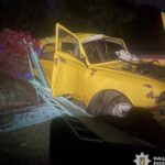 На Черкащині 18-річний водій потрапив у ДТП: автомобіль перекинувся та врізався в паркан