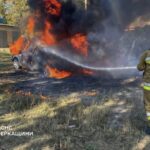 У Христинівці під час стоянки загорівся легковик