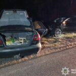 На Черкащині у ДТП зіткнулися Volvo та Volkswagen: двох водіїв госпіталізували